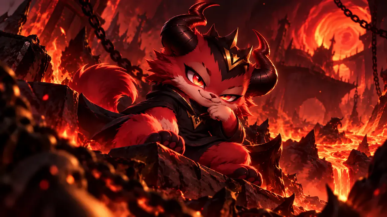 The Demon in their room: a hall of lava and chains.